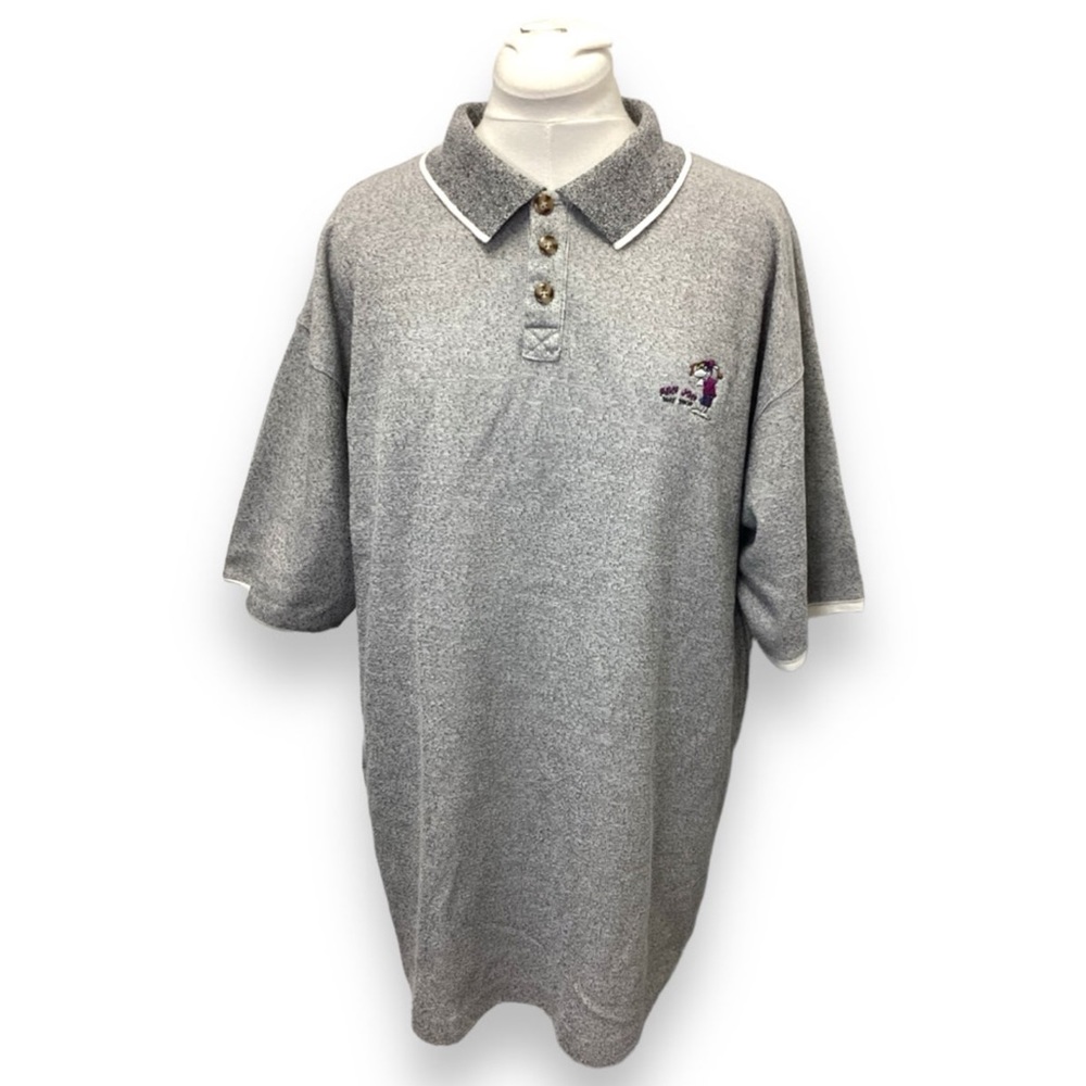Yesterdays Sportswear Vintage Ron Jon Surf Shop Golf Polo, Gray, size XL